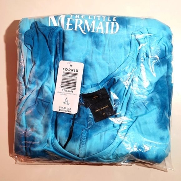 ❤️NWT TORRID DRESS - DISNEY PRINCESS ARIEL - LITTLE MERMAID - PLUS SIZE 2X - Picture 5 of 12